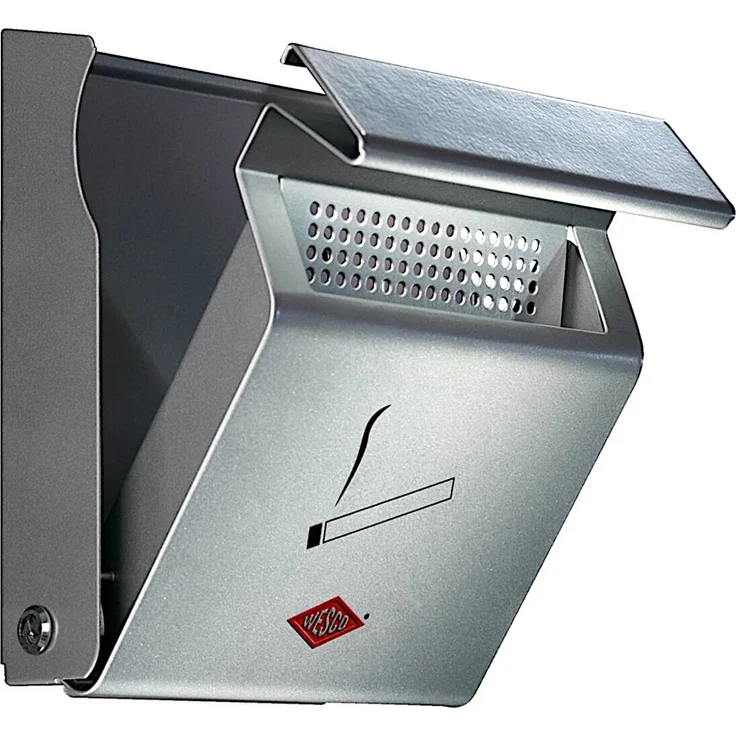 WESCO 395001-11 Wandascher SILBER aus hochwertig lackiertem Stahlblech / Ascher – Bild 2