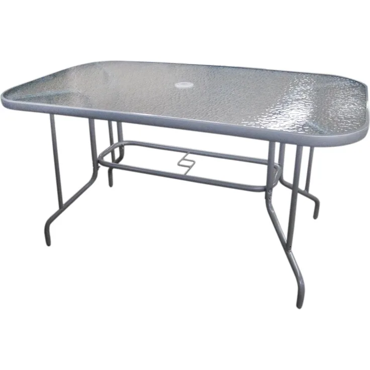 Bistrotisch Glastisch Gartentisch Balkontisch Terrassentisch Esstisch 110x70 cm
