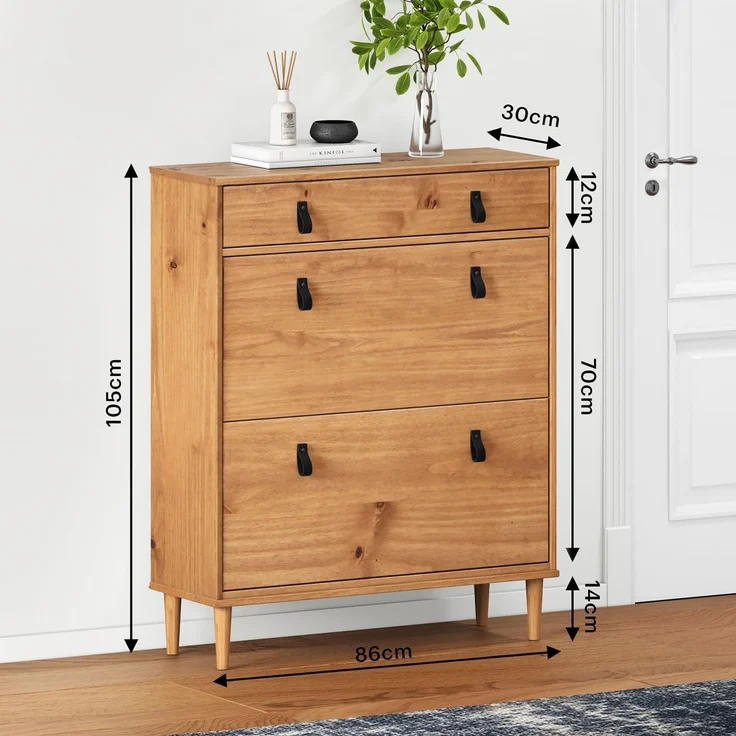 IDIMEX Schuhkommode MIKKA, Schuhkipper MIKKA schmal schuhregal platzsparend – Bild 3