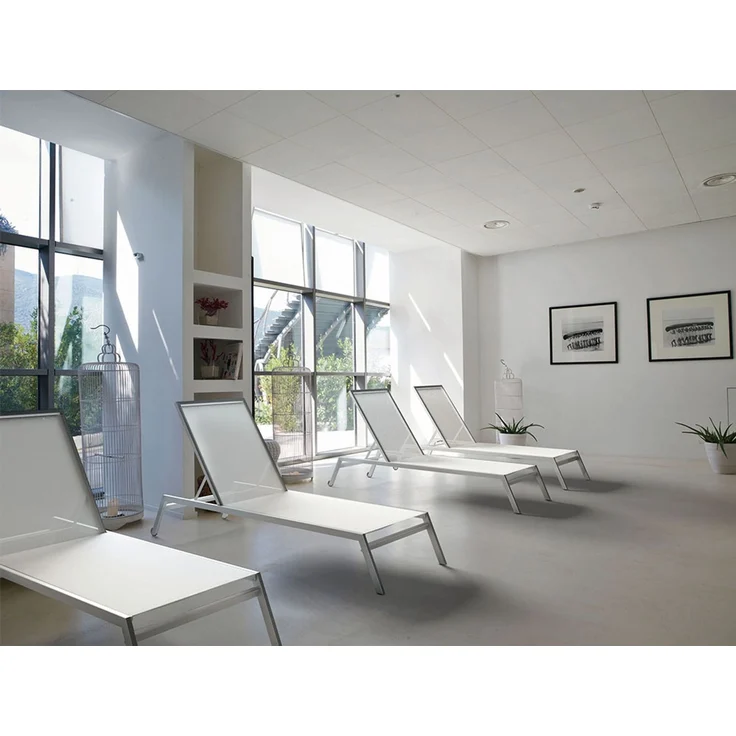 Papatya Zen Sonnenliege Anthrazit Webstoff (Stahl) – Bild 10