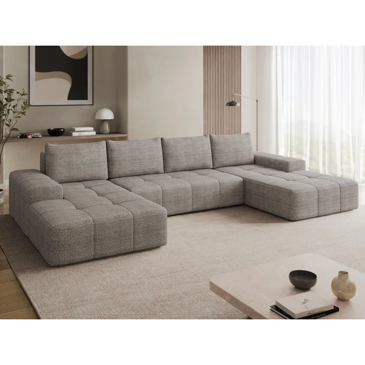 Mirjan24 Wohnlandschaft Tonseo U (Farbe: Taro 25), 78 x 173 x 344 cm