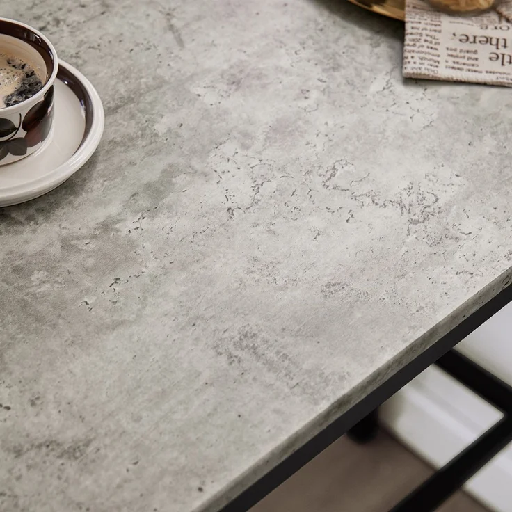 SoBuy OGT03-HG Essgruppe 2 Stühle, MDF, PVC-Beschichtung, Grau, 89 x 96 x 45 cm – Bild 5