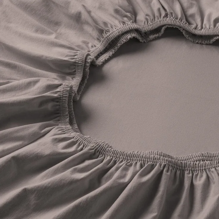 Estella Zwirnjersey Spannbetttuch für Boxspring Topper 180-200x200x7 cm kiesel (800)