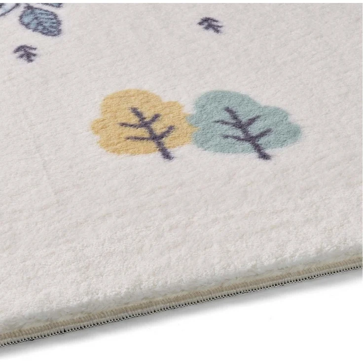 TaraCarpet Kinderteppich Kinderzimmerteppich Soft Kids kuschelig weich in verschiedenen Designs, rechteckig, Höhe: 18 mm, Eichhörnchen hell Kinderzimmer Babyzimmer Junge Mädchen 80X150 – Bild 2