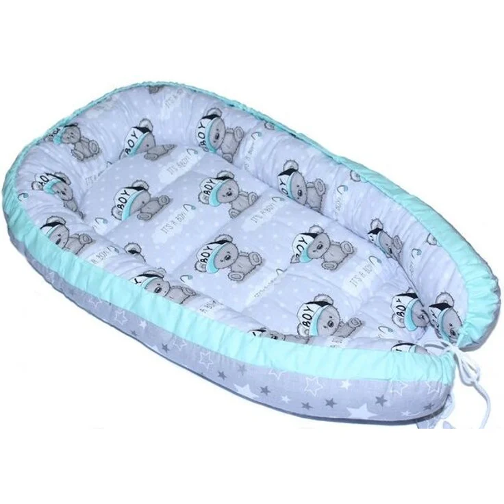 Primawela Bettnestchen Baby Nestchen Kokon Kuschelnest Baumwolle – Bild 2