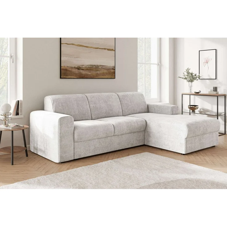 OTTO home Ecksofa BORNHOLM 2.0 L-Form, Breite 220 cm, Verlässliche Qualität, Struktur, Recamiere links/rechts bestellbar, Bezug - Chenille oder Struktur – Bild 1