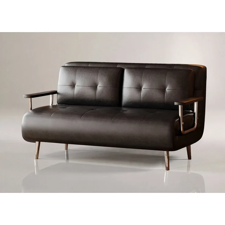 oleyluckidea Schlafsofa modernes schlafcouch Sofa mit Schlaffunktion und Metallfüßen, Zum Bett umwandelbar