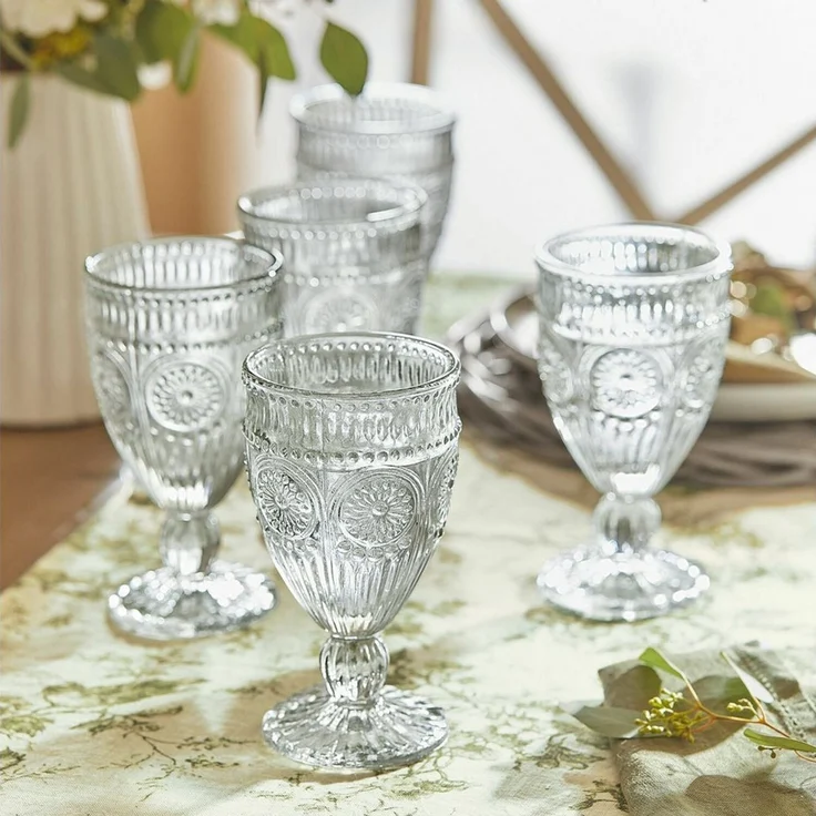 Mirabeau Glas Gläser 6er Set Leatrice klar, Glas
