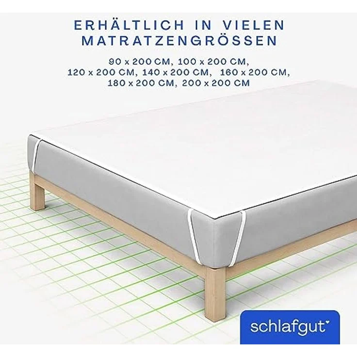 Matratzenauflage Baselayer Matratzenschutz Light Schlafgut, mit Eckgummis – Bild 4
