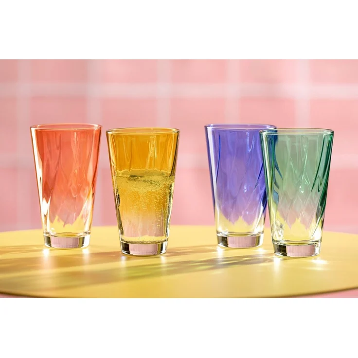 LEONARDO Gläser-Set Trinkglas, TWIST, 300 ml, 4er-Set, 4-tlg, Glas, Longdrinkbecher, spülmaschinengeeignet – Bild 3