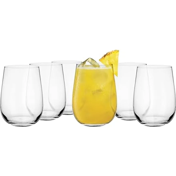 6 Trinkgläser 430ml Wassergläser Saftgläser Longdrinkgläser Cocktailgläser – Bild 1