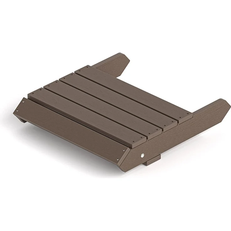 HOME DELUXE Gartenstuhl FAREA inkl. Hocker – Schwarz- Braun – Bild 6