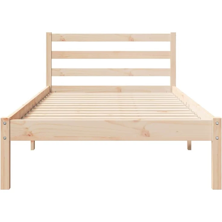 vidaXL Bettrahmen Braun 215,5 x 85,5 x 69,5 cm Massivholz Kiefer 869760 – Bild 3