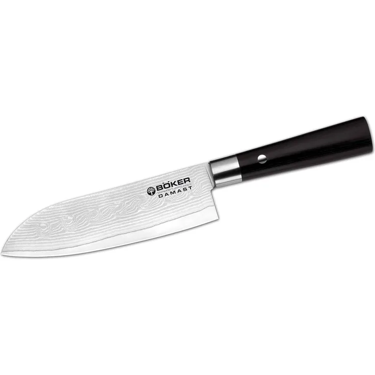 Böker 130417DAM Messer Damast Black Santoku, Kunststoff, Schwarz