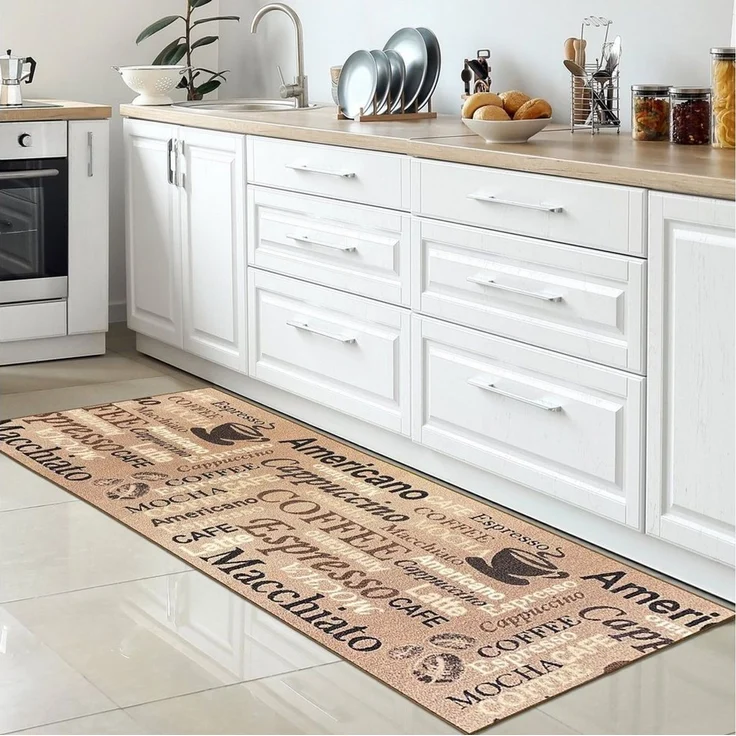 Carpetia Küchenläufer Küchenteppich Modern, rechteckig, Höhe: 5 mm, rutschhemmender Rücken, pflegeleicht, robust – Bild 5