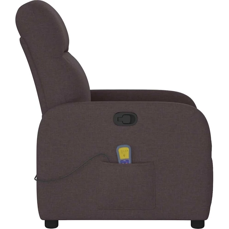 vidaXL Massagesessel Dunkelbraun Stoff 4015537 – Bild 3