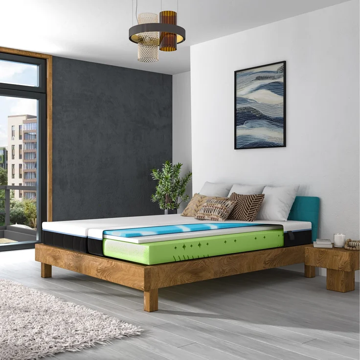 Hn8 Kaltschaum-Matratze "Schlafschön VS", H2, 100 x 200 cm, Höhe: ca. 21 cm – Bild 6