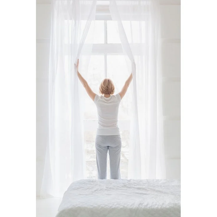 novumfix Gardine Voile weiß Kräuselband verschiedene Längen, transparent, transparent – Bild 1