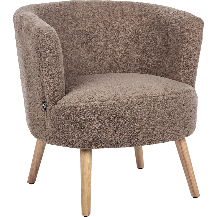Sessel ODENZEN Bouclé Braun – Bild 4