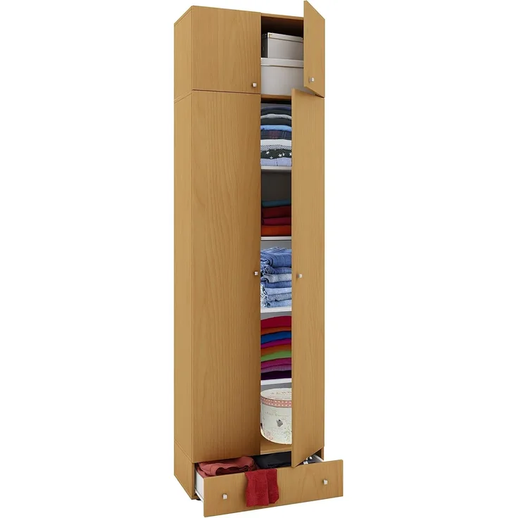 VCM Kleiderschrank Vandol 912251 Buche B. 70 x H. 238 x T. 40 cm
