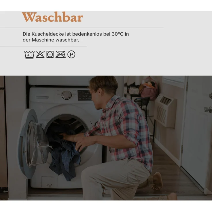 Kuscheldecke Cashmere Touch 150x200cm (Caramel) 250g/m² - Flauschige Wohndecke für Sofa, Couch und Bett, Tagesdecke Oeko-TEX - Sofaüberwurf – Bild 9