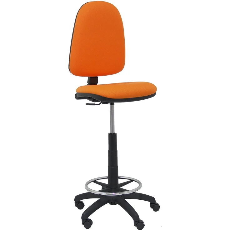 Piqueras y Crespo t04cp – ergonomischer Hocker, verstellbar in Höhe und ARO Fußstütze orange