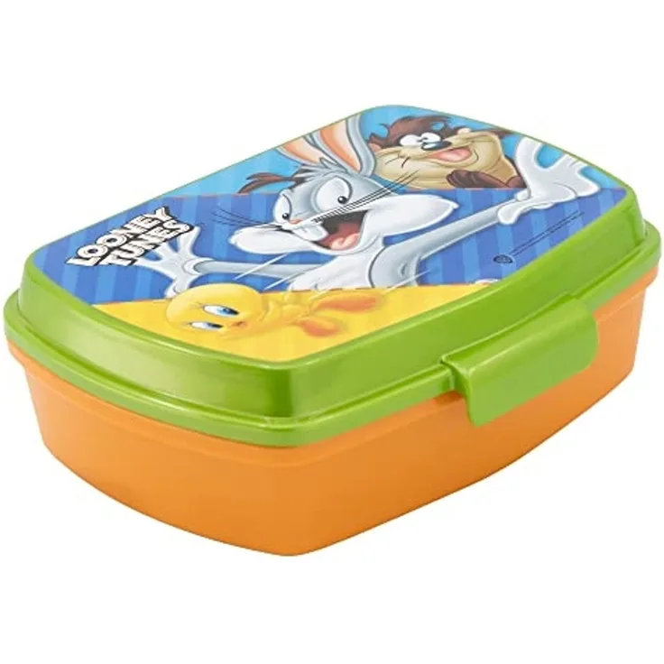 Looney Tunes Brotdose für Kinder mit Motiv ca. 17,5 x 14 x 6 cm