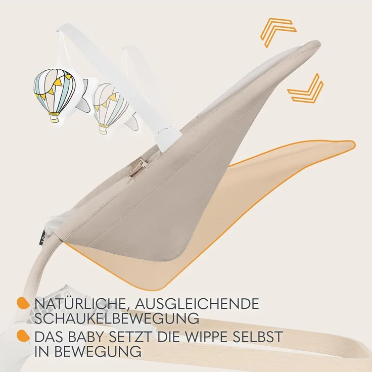 LIONELO LILAC Babywippe und -liege für Babys bis 9 kg, 0-6 Monate, 2-in-1 Babywippe, 2 Spielzeuge, Neigungseinstellung, 3-Punkt-Gurt, leicht 3,2 kg, flach zusammenklappbar – Bild 4
