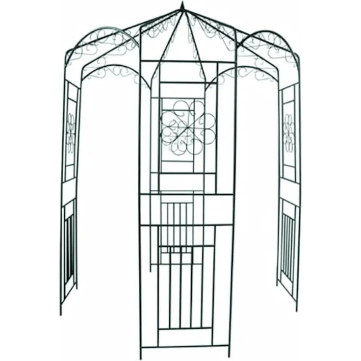 vidaXL Rosenpavillon 250 cm Dunkelgrün 40269 – Bild 3
