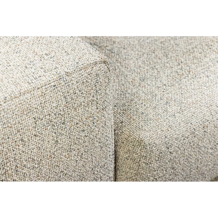 riess-ambiente Ecksofa KENT 220cm beige/chrom – Strukturstoff, L-Form, Modern, inkl. Kissen, Einzelartikel 1 Teile, Wohnlandschaft mit Federkern & Hocker – ideal für flexible Wohnzimmer – Bild 7