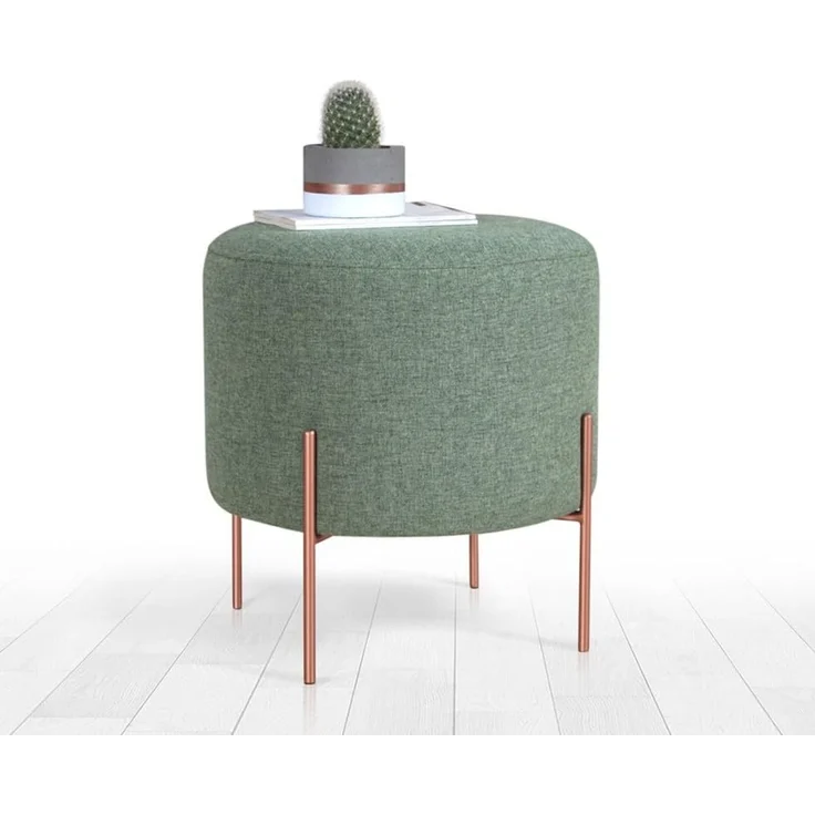 Hanah Home 'Copper 41 - Green' Pouffe, Grün, 40 x 42 x 40 cm – Bild 2
