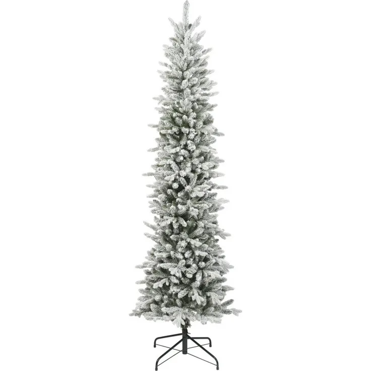 Everlands künstlicher Weihnachtsbaum Slim 180 cm grün weiß