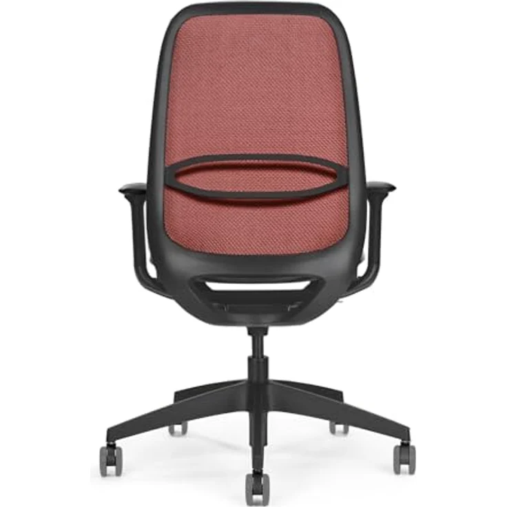 Sedus se:air Ergonomischer Drehstuhl, Bürostuhl, Kunststoff mit Rezyklat-Anteil, 100% Recyclingfähig, Rot,Schwarz, 42-55cm, bis 130kg Belastbar – Bild 5
