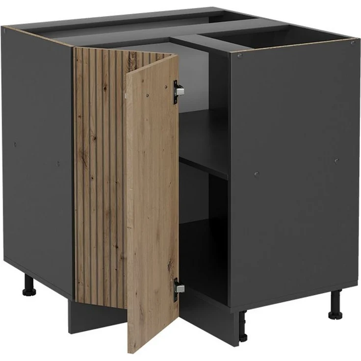 Eckunterschrank R-Line Artisan-Eiche 75.6 cm ohne Arbeitsplatte Vicco – Bild 3