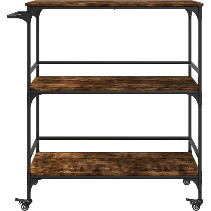 vidaXL Küchenwagen Räuchereiche 100,5x50x105 cm Holzwerkstoff 842333 – Bild 7