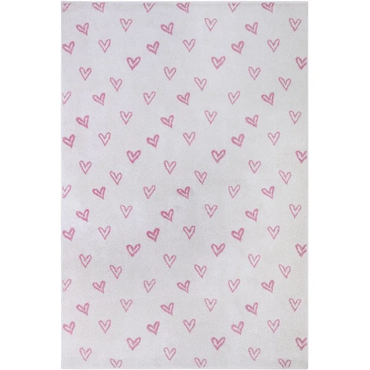 HANSE Home Kinderteppich Adventures Hearts, rechteckig, Höhe: 7 mm, Spielteppich, fest, Kinderzimmer, Kurzflor, Spielunterlage