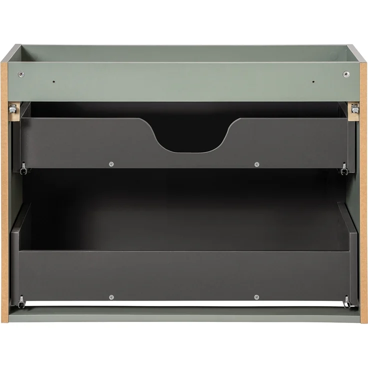 Waschtischunterschrank 80cm in grün und Eiche NEWPORT-56-GREEN – Bild 9