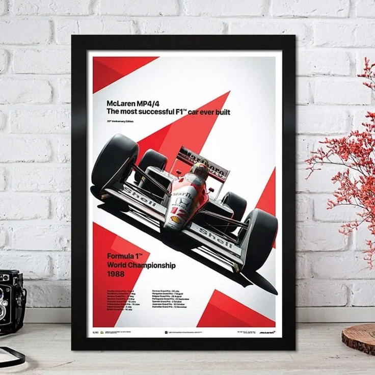 Poster Formel 1 Rennfahrer Legenden Rennwagen · Deko Print ohne Rahmen - C / 60x90 cm – Bild 5