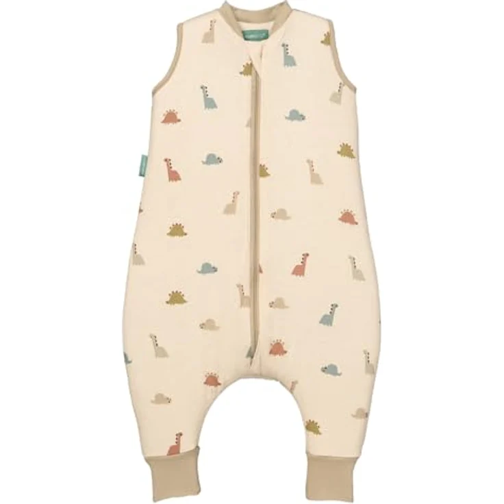 molis&co - Baby Schlafsack mit Füßen 2.5 TOG - Ganzjahres Schlafsack - Babyschlafsack mit Beinen - 100% Baumwolle (Oeko-TEX 100), Winterschlafsack Premium Qualität - Dinos (100 cm) – Bild 2