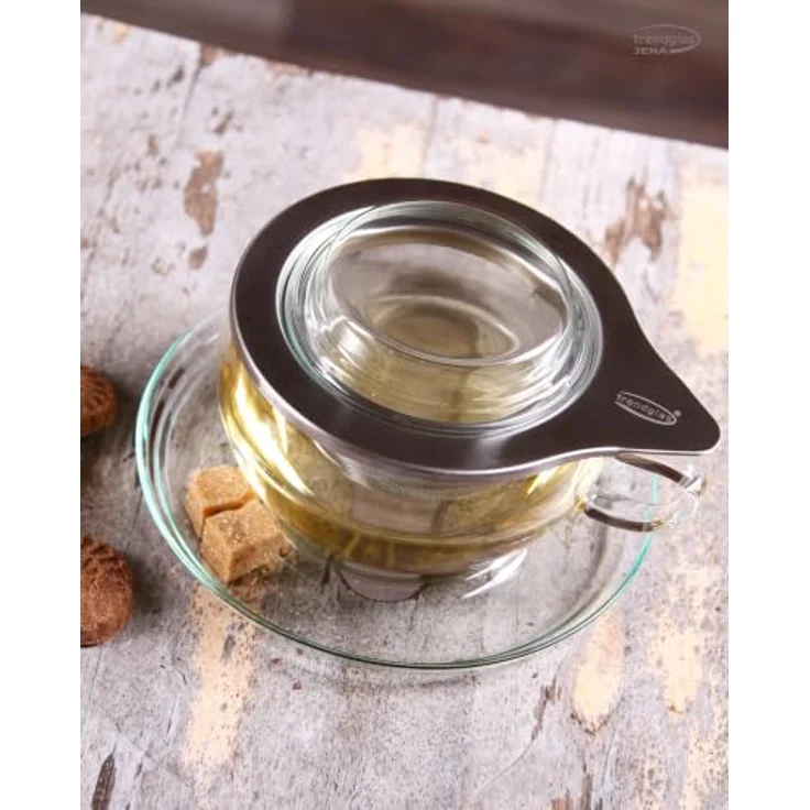 Teetasse "Tea Time", 0,3l, Glas, m. Edelstahlsieb – Bild 4