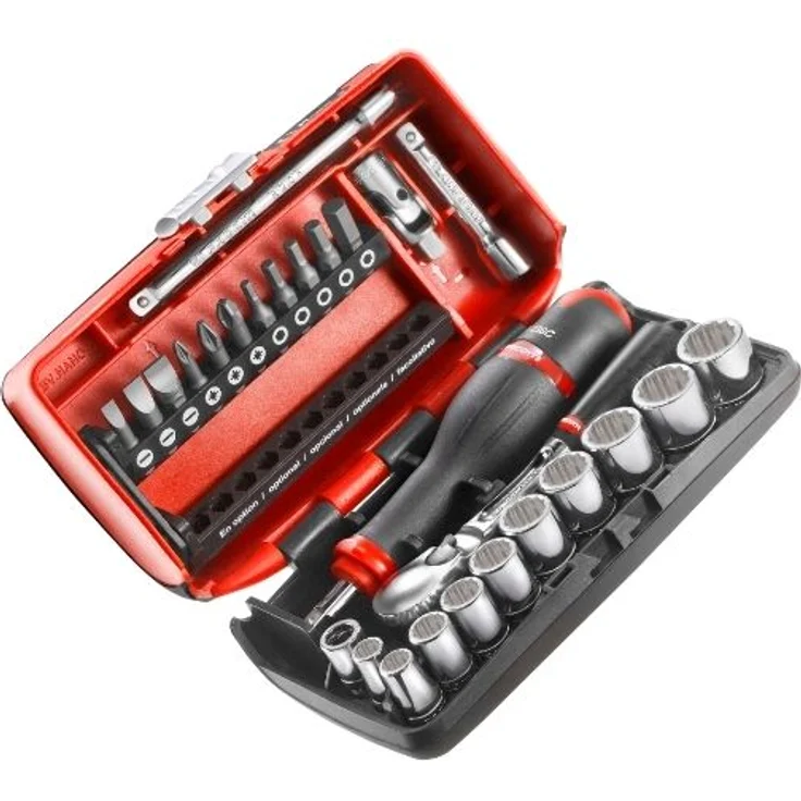 Facom Steckschluessel-Set 1/4 12-Kant 27-tlg