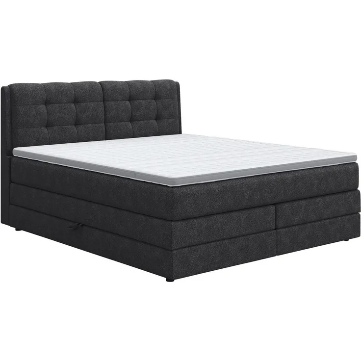 COTTA Boxspringbett Fort II, in verschiedenen Breiten erhältlich - auch als Familienbett!, inkl. Bettkasten und Topper