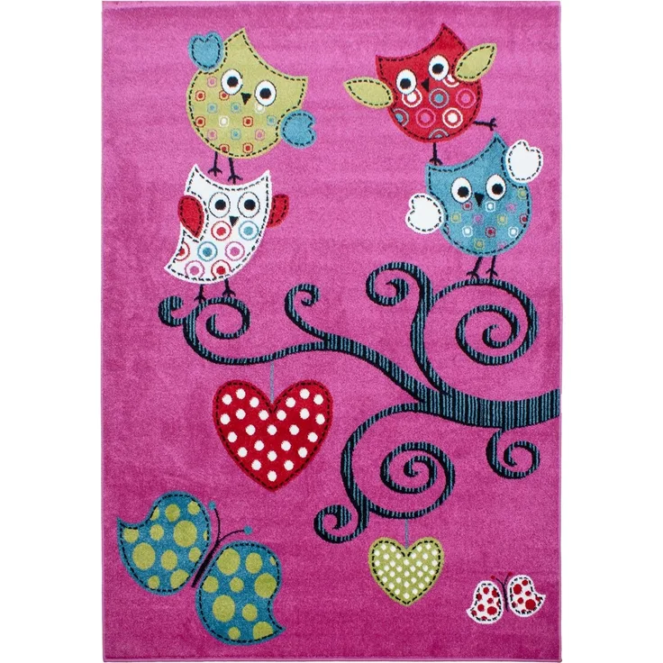 Kinder Teppich Kikki rechteckig - 140x200 cm - Violett