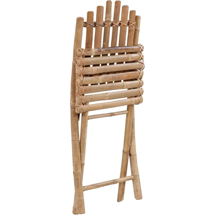 vidaXL Klappbare Gartenstühle 2 Stk. mit Kissen Bambus 3064011 – Bild 4
