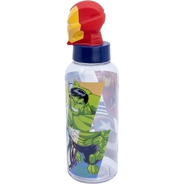 Avengers Iron Man Trinkflasche 3D Ecozen Flasche für Kinder 560 ml – Bild 3