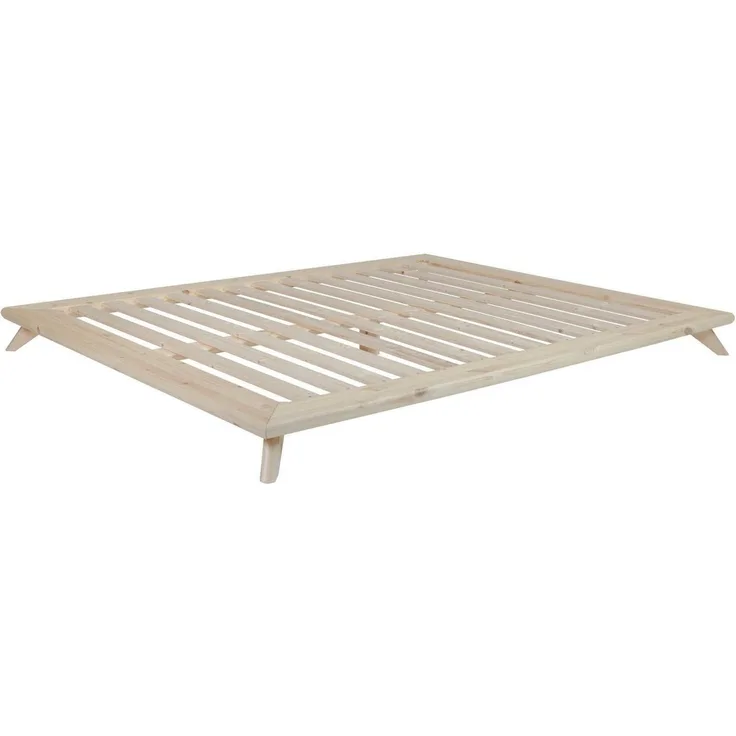 Massivholzbett Bett SENZA 160 x 200 Futonbett Gestell Kiefer natur