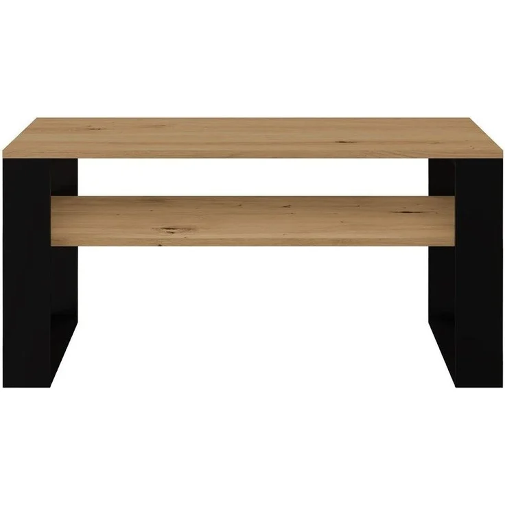 TOPESHOP COUCHTISCH MODERN Laminierte Spanplatte Weiß 58x90x50 cm (H 50 x T 58 x B 90 cm) – Bild 1