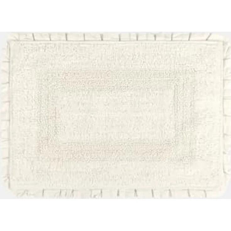 Mirabeau Badematte Badematte Jasmin weiß, Höhe 400 mm, 100% Baumwolle – Bild 1