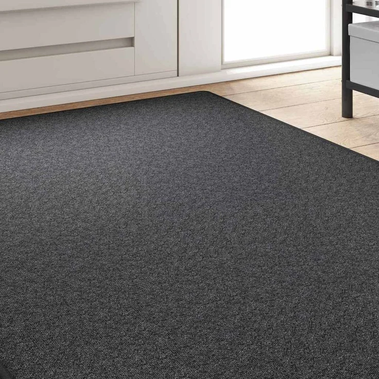 vidaXL Teppichläufer Dunkelgrau 100 x 300 cm 100% Polypropylen 42011376 – Bild 2