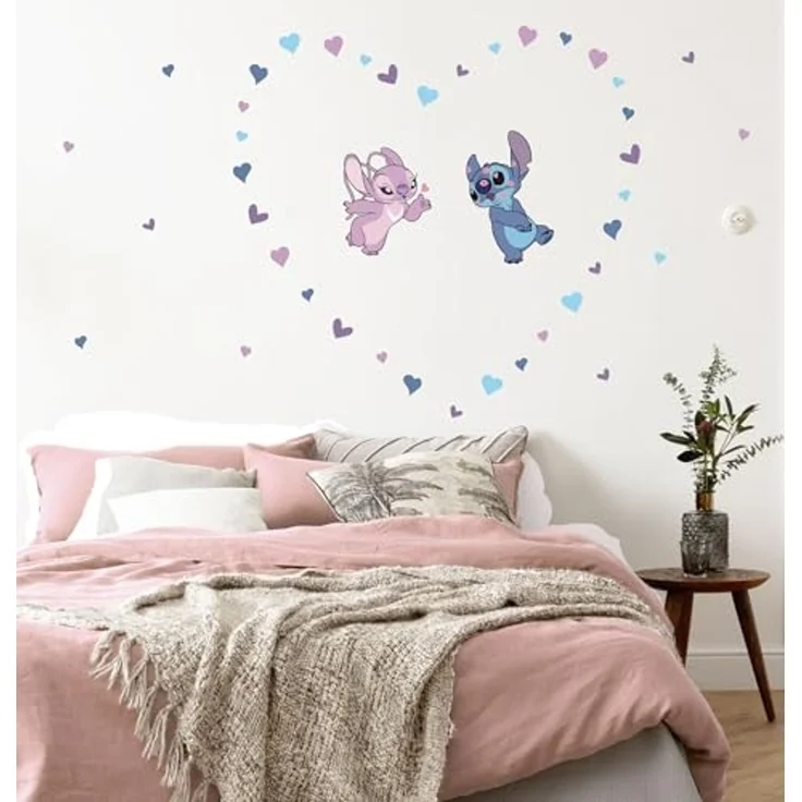 Komar Wandtattoo Stitch in Love - Größe 50 x 70 cm (43 St), Künstler: Komar, selbstklebend, Wandsticker, Kinderzimmer – Bild 1